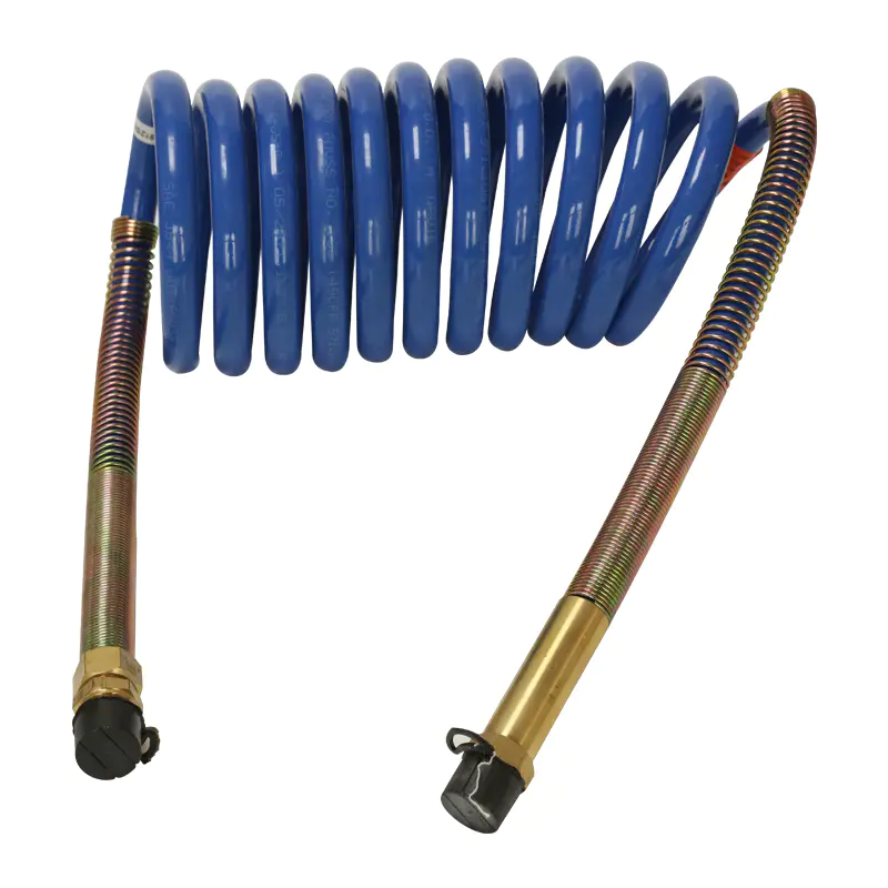 Can air brake hoses be repaired, or must they always be replaced?